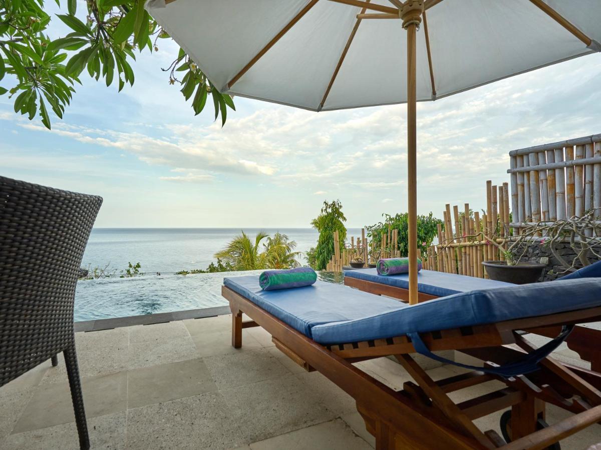 Villa Mimpi Manis Infinity Pool&180°Ocean View 아메드 외부 사진